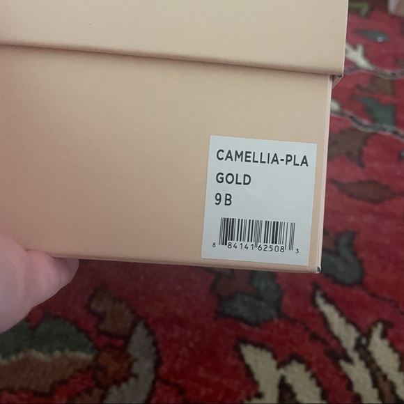 Loeffler Randall Camellia Gold Taffeta Knot Heels - Picture 6 of 8